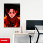 Levi Fire Attack on Titan Painting