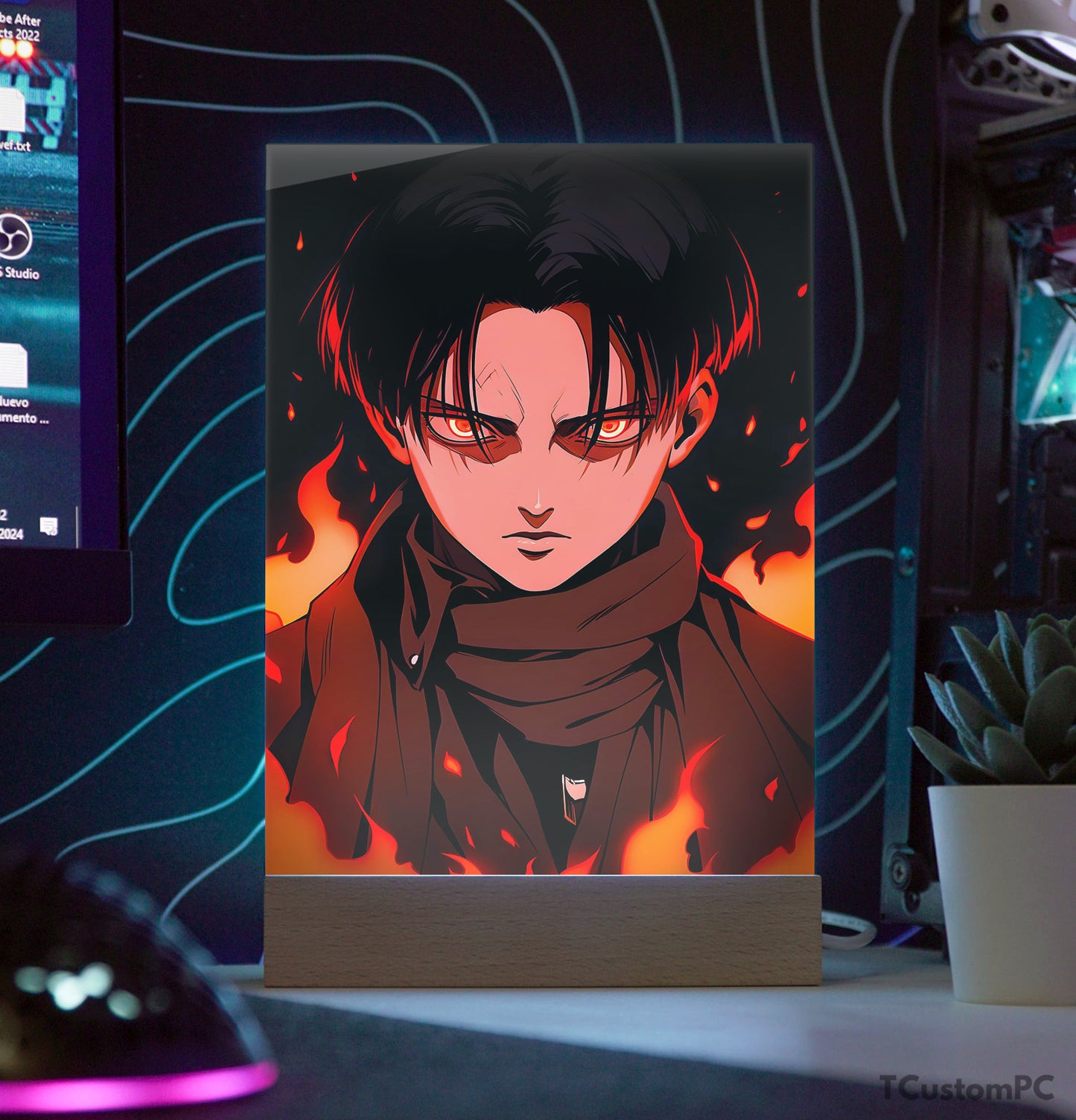 TC-Lamp Levi Fire Attack on Titan