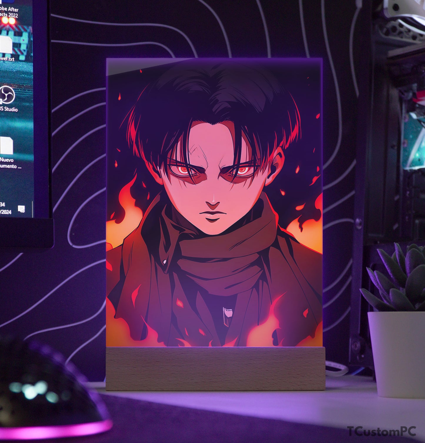 TC-Lamp Levi Fire Attack on Titan