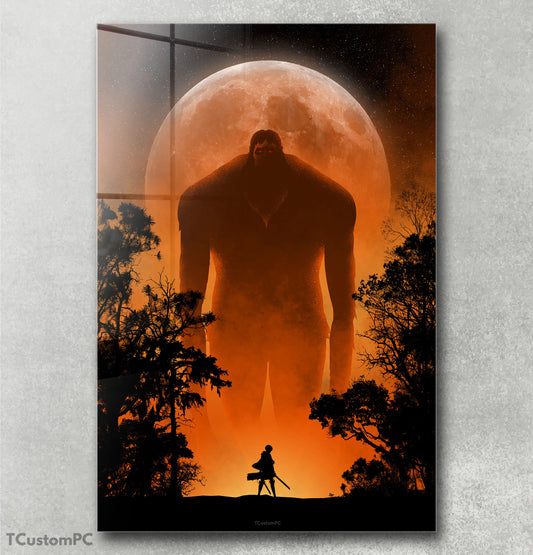 Levi Silhouette Moon painting