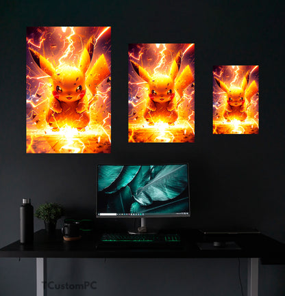 Ligthning Flash Pikachu pintura