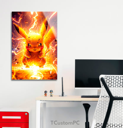 Ligthning Flash Pikachu pintura