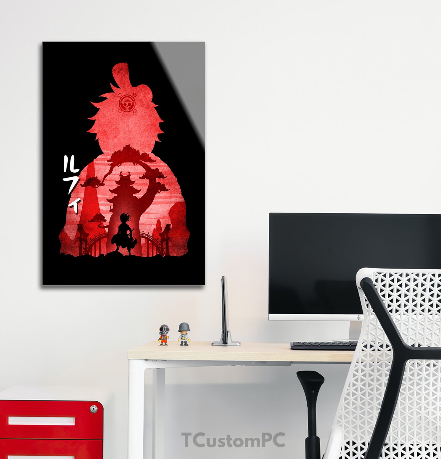 Luffy 2 Minimalist Silhouette painting