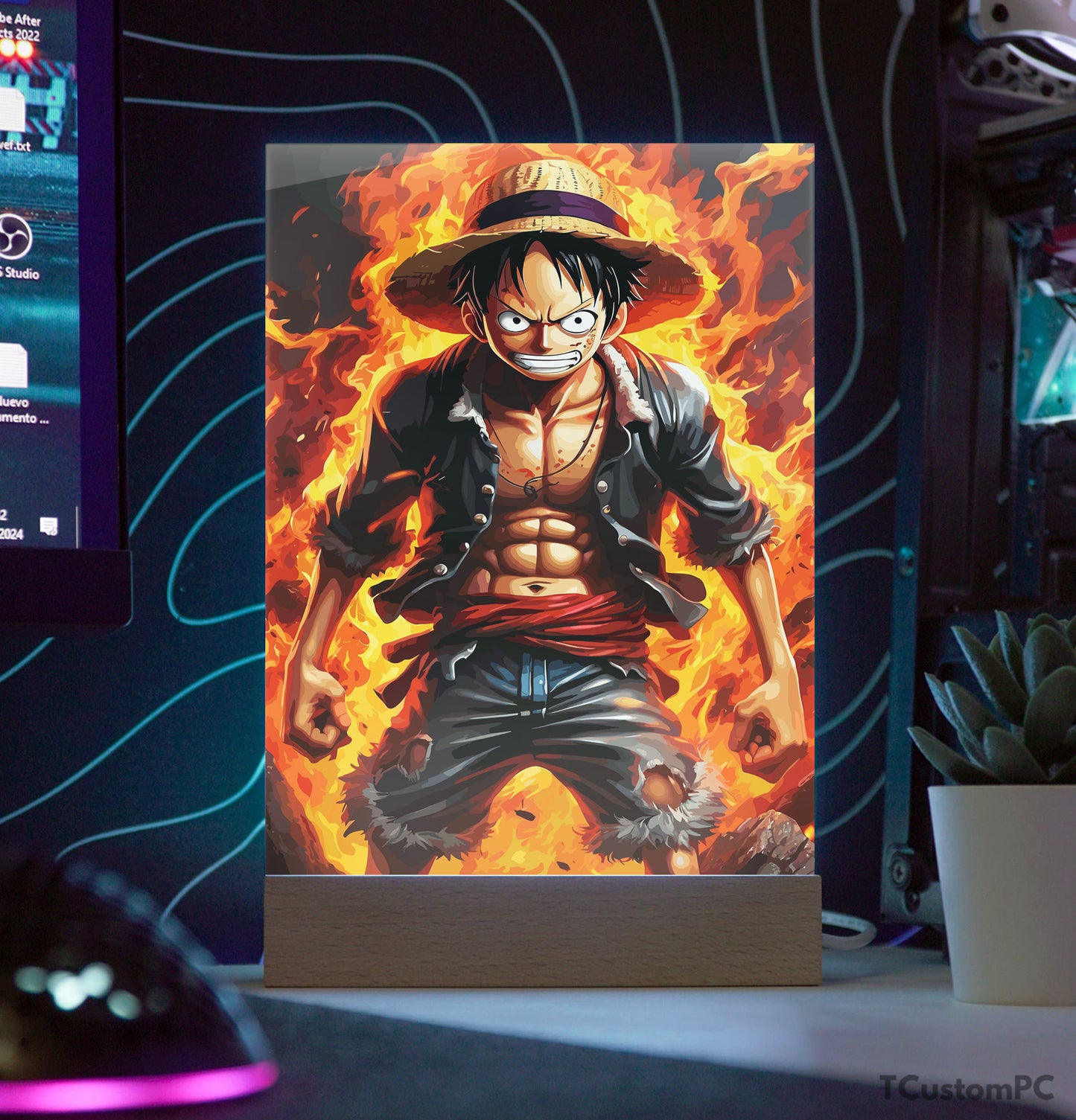 TC-Lâmpada Luffy Zangado