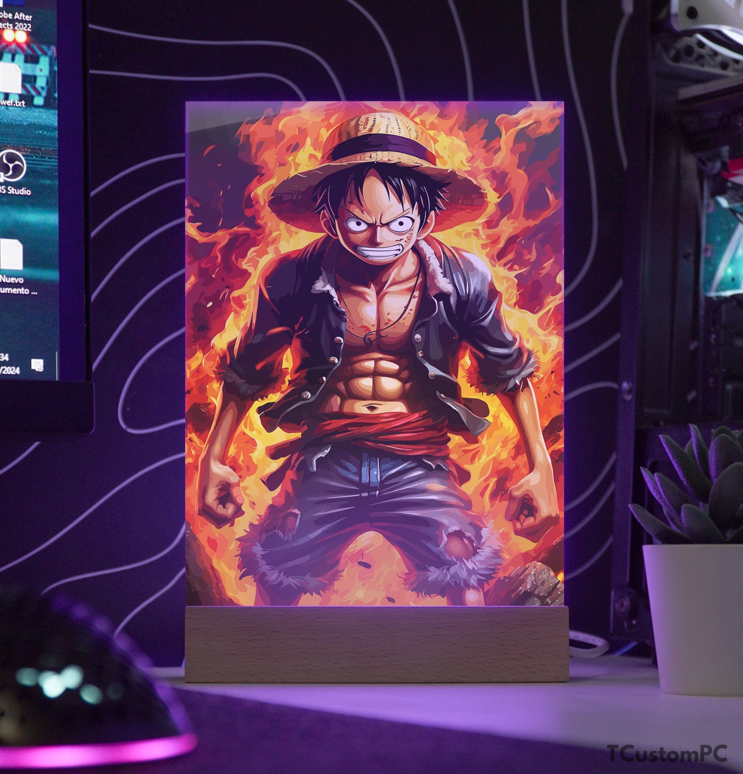 TC-Lâmpada Luffy Zangado