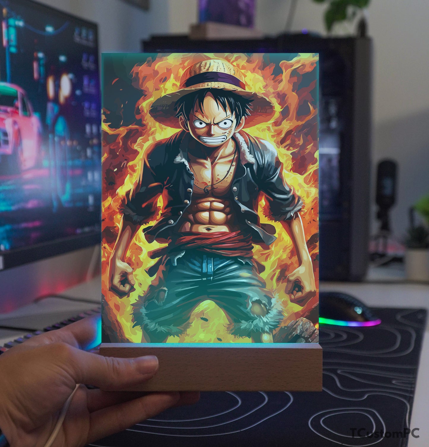 TC-Lâmpada Luffy Zangado