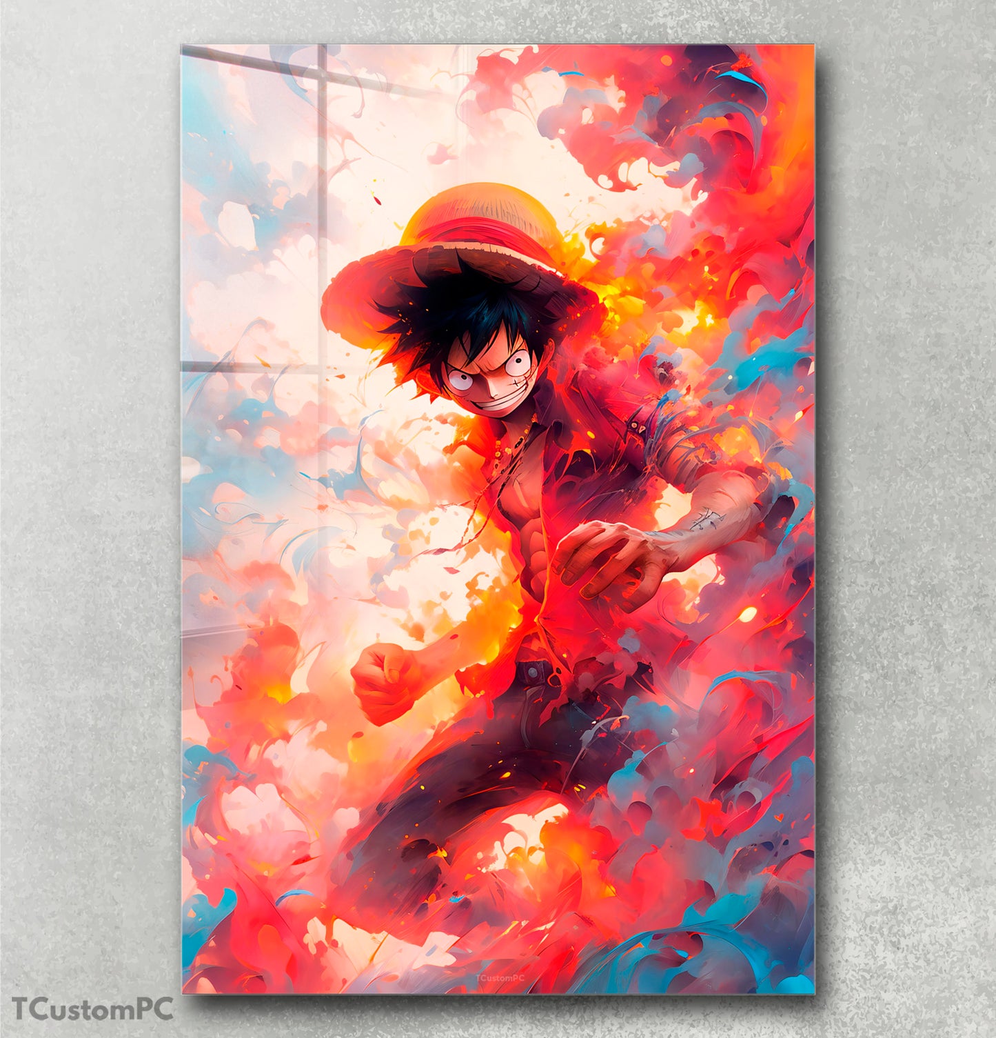 Cuadro Luffy Color explosion