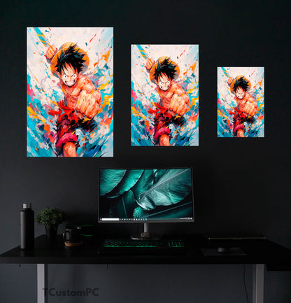 Luffy Colorful painting