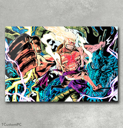 Luffy G5 Big vs Kaido painting