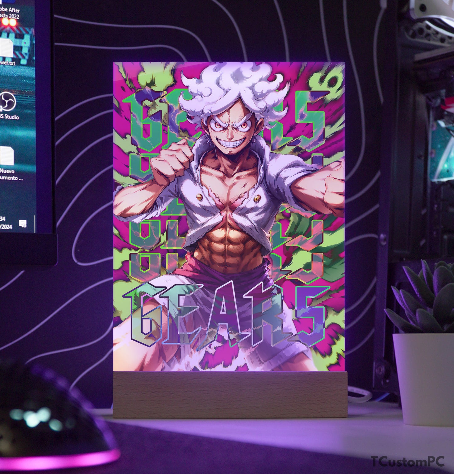 TC-Lamp Luffy Gear 5 novo neon final