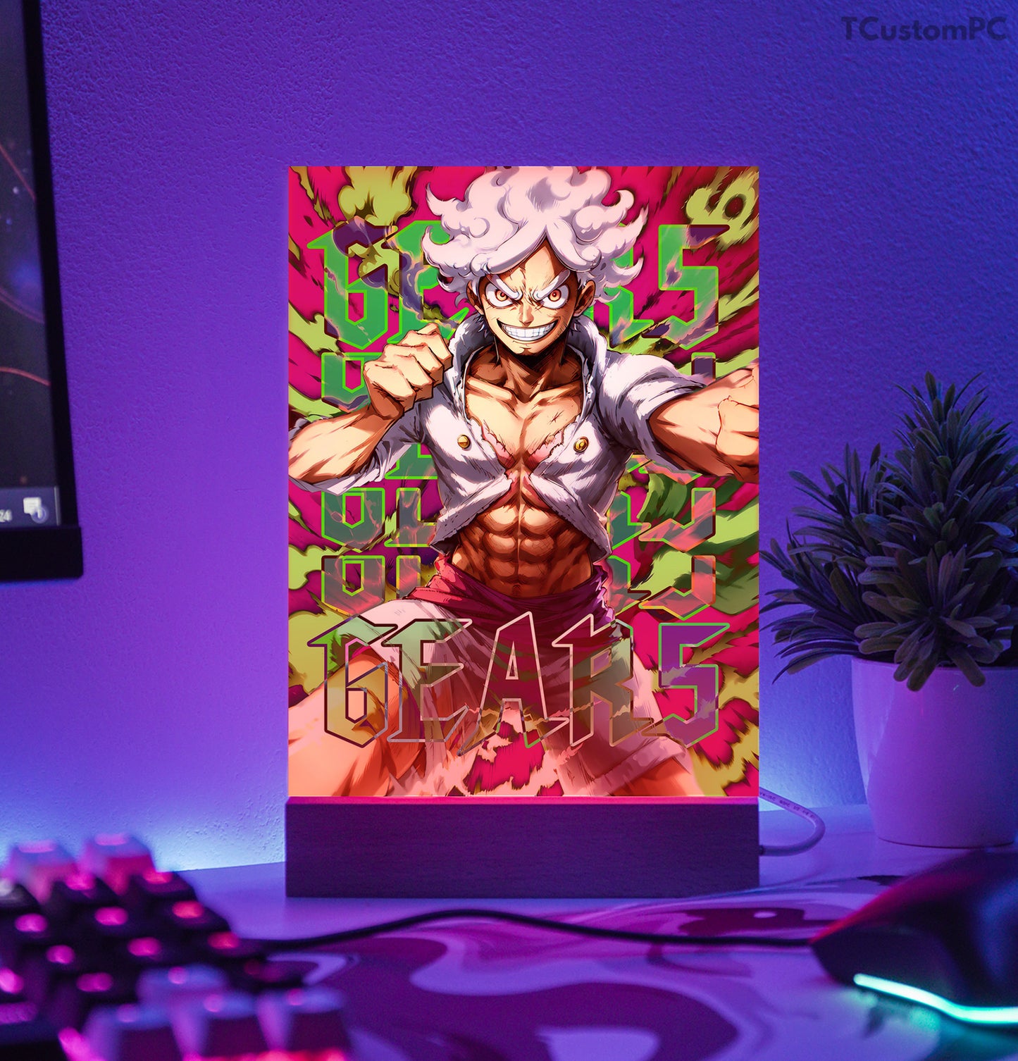 TC-Lamp Luffy Gear 5 novo neon final