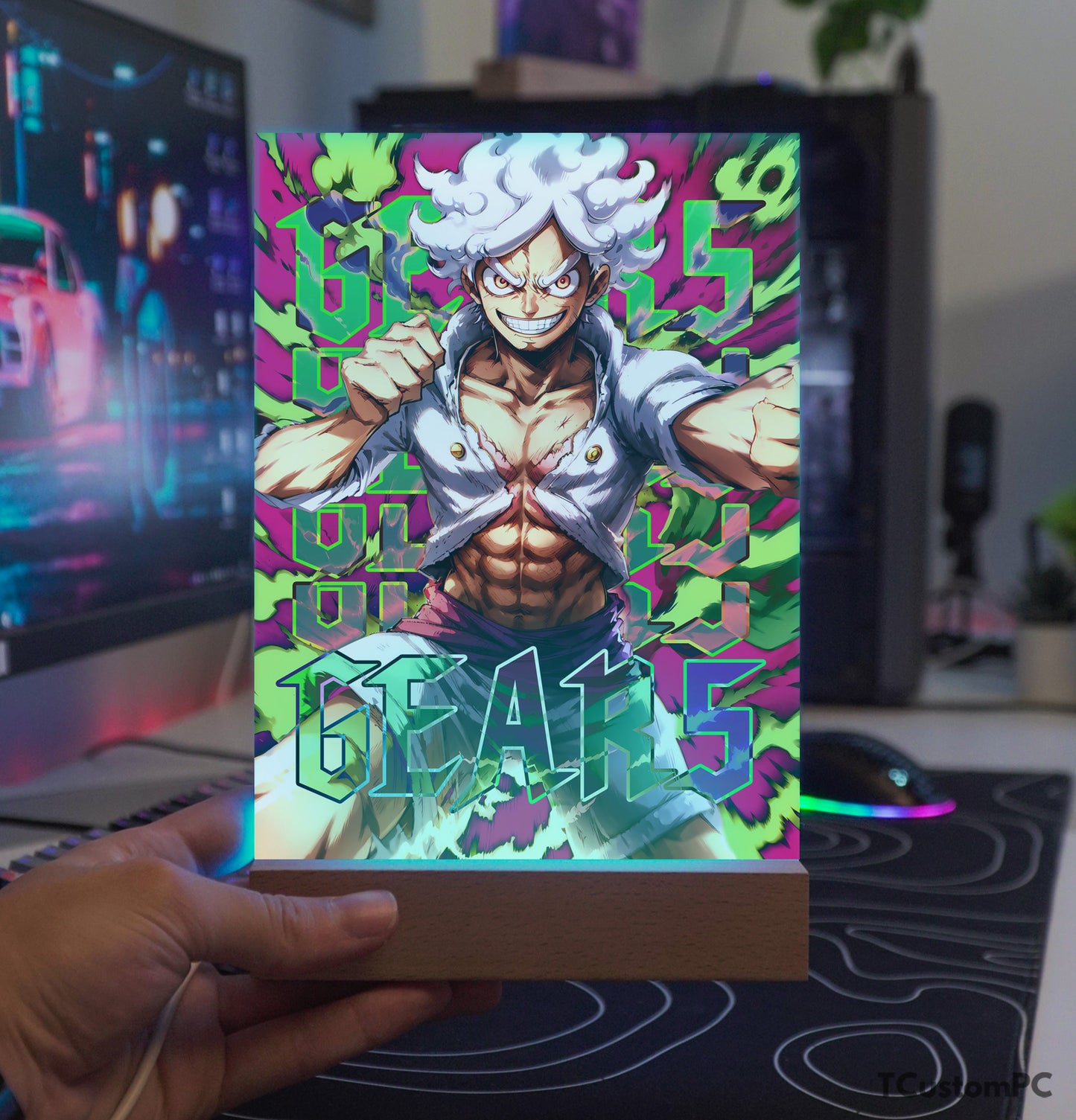 TC-Lamp Luffy Gear 5 novo neon final