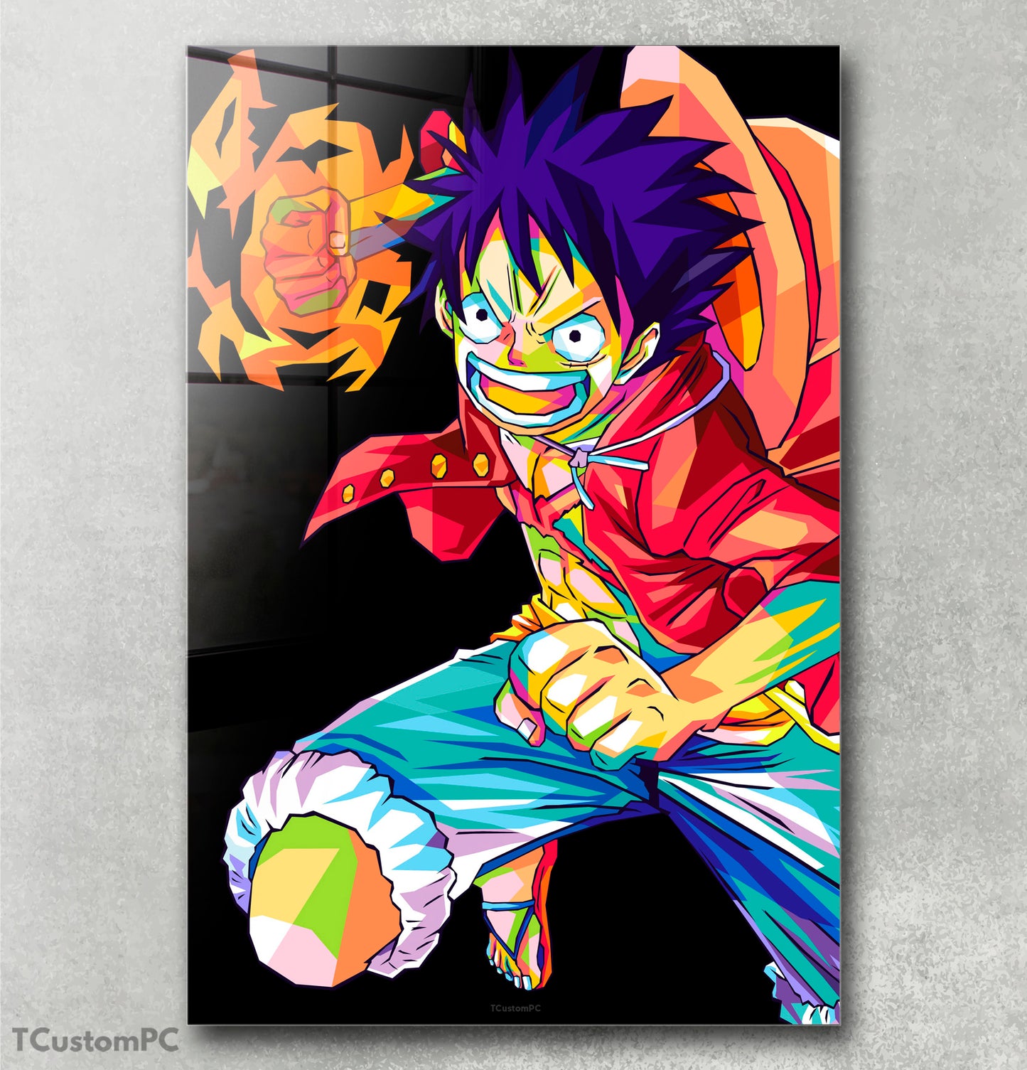 Luffy OP Colorfull painting