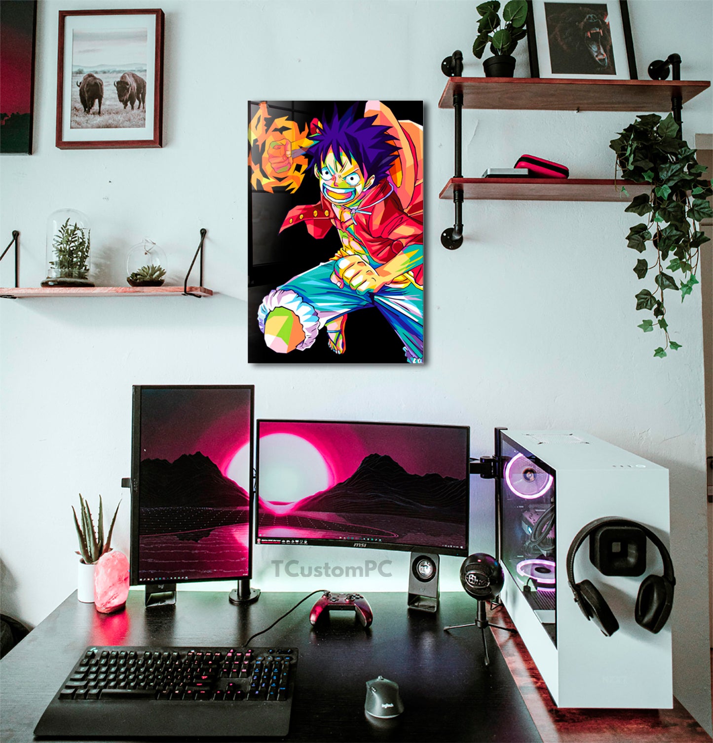 Luffy OP Colorfull painting