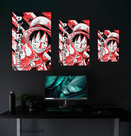 Pintura POP Grunge de Luffy 12