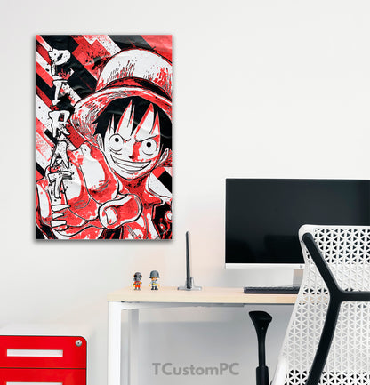 Pintura POP Grunge de Luffy 12