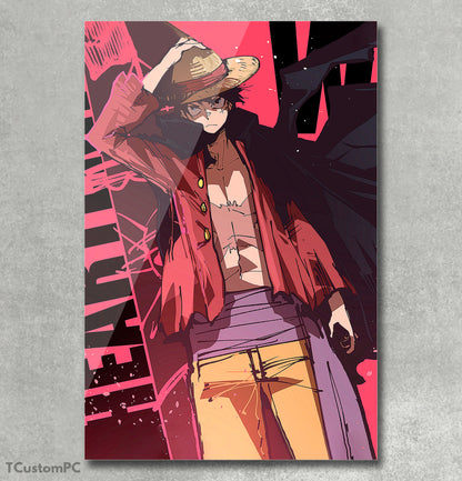 Luffy Pirate King One Piece painting