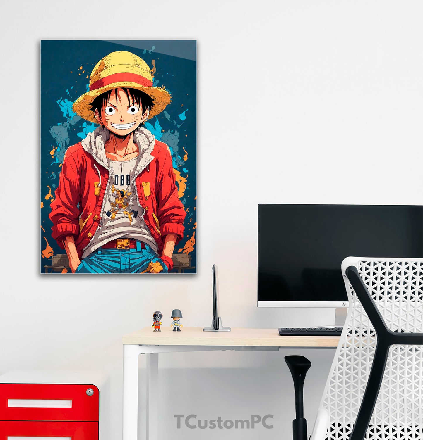 Luffy Wearing Jacket painting