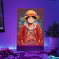 TC-Lamp Luffy vestindo jaqueta