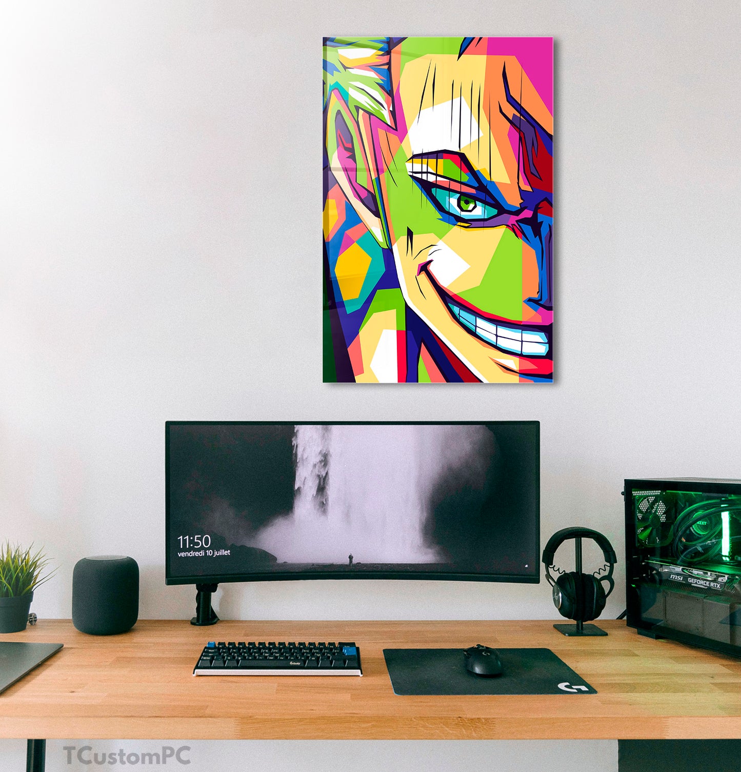 Wall Art Luffy Zoro 1 Colorfull