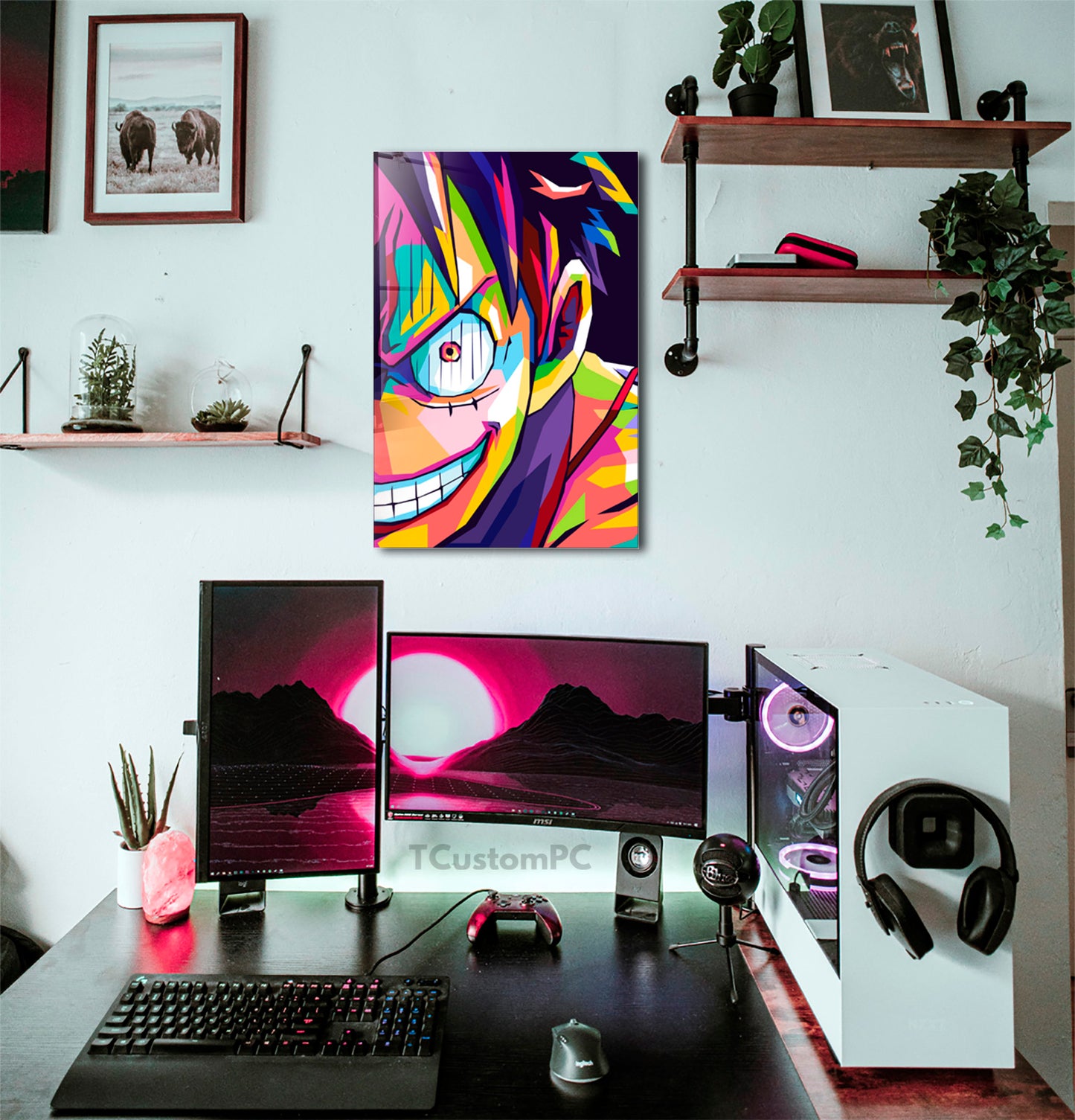 Wall Art Luffy Zoro 2 Colorfull