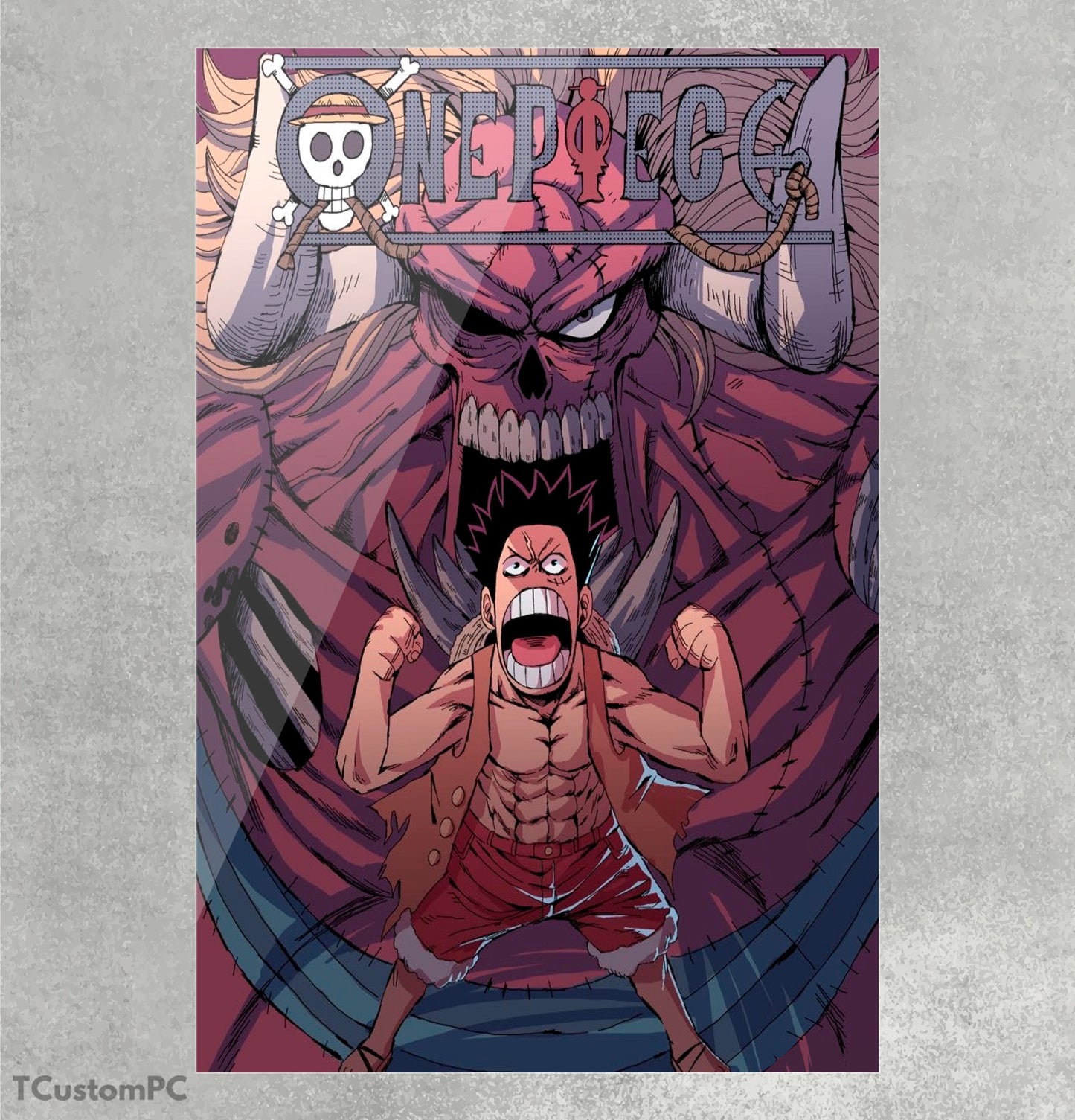 Luffy &amp; Oars painting, One Piece Cover