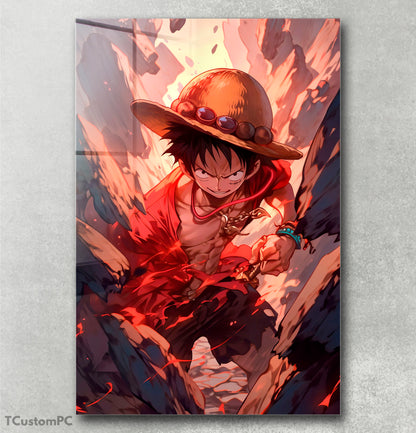 Pintura da entrada do Luffy