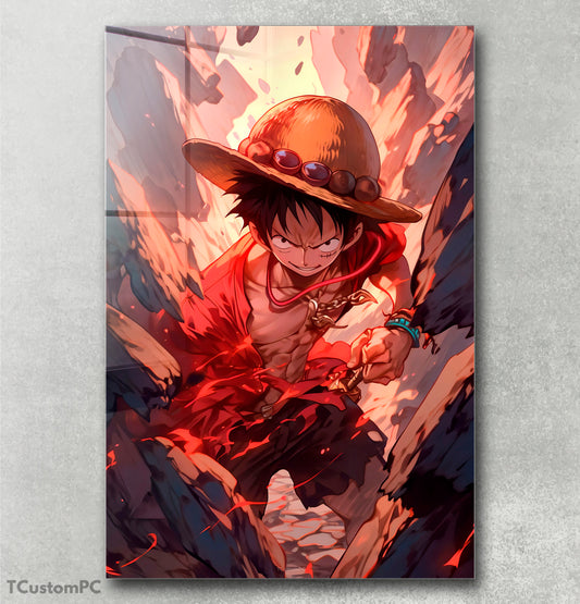 Pintura da entrada do Luffy