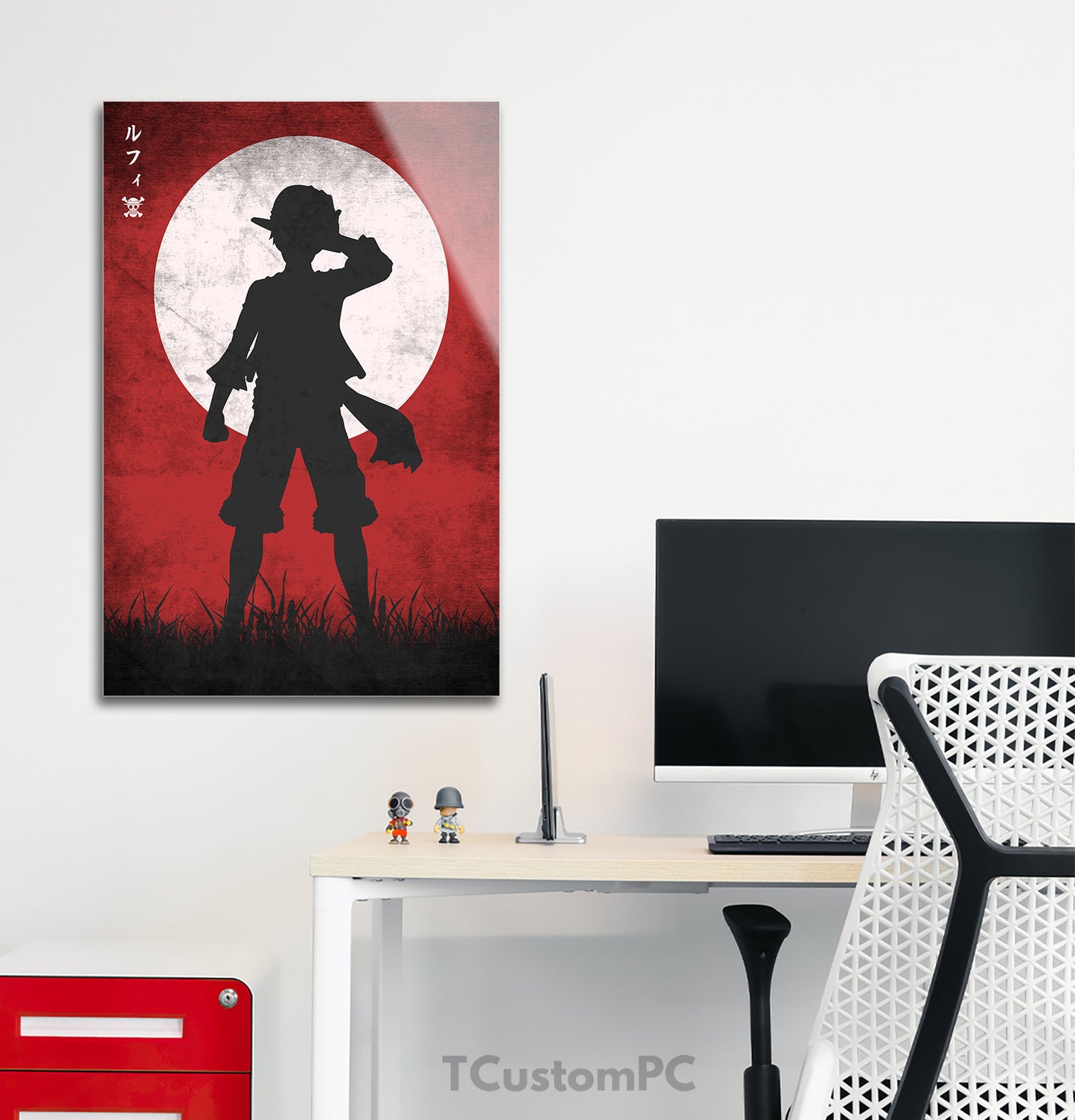 Luffy Bloody Sky painting