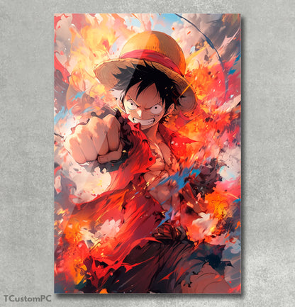 Pintura de Luffy, One Piece