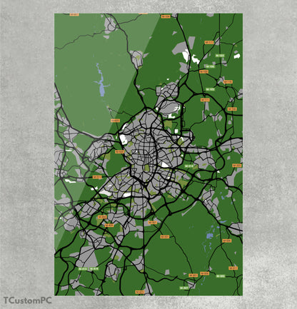 Madrid Map300 painting