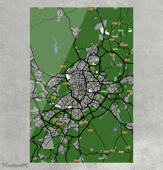 Cuadro Madrid Map300
