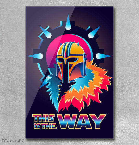 Cuadro Mandalorian "this is the way"