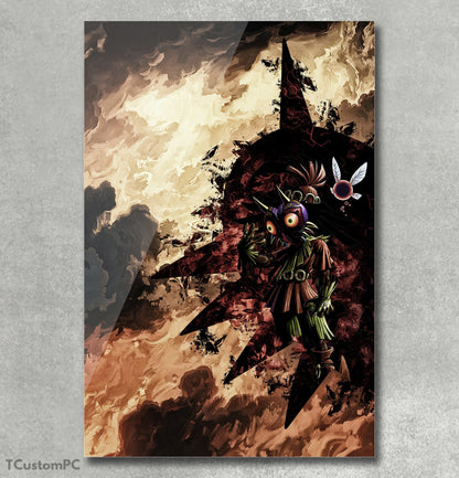 Mask users 1 Skullkid painting, Zelda