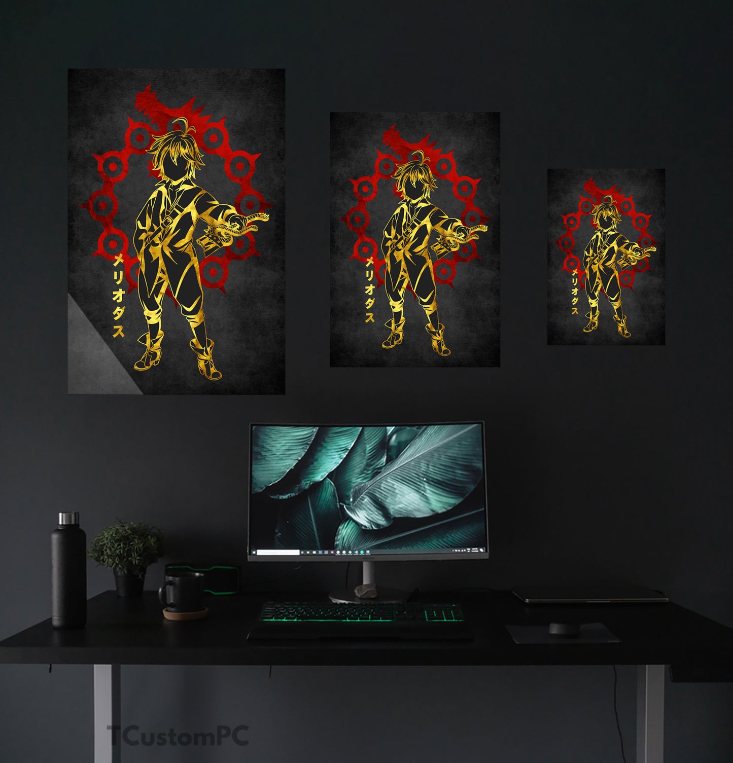 Meliodas 2 Red Golden painting