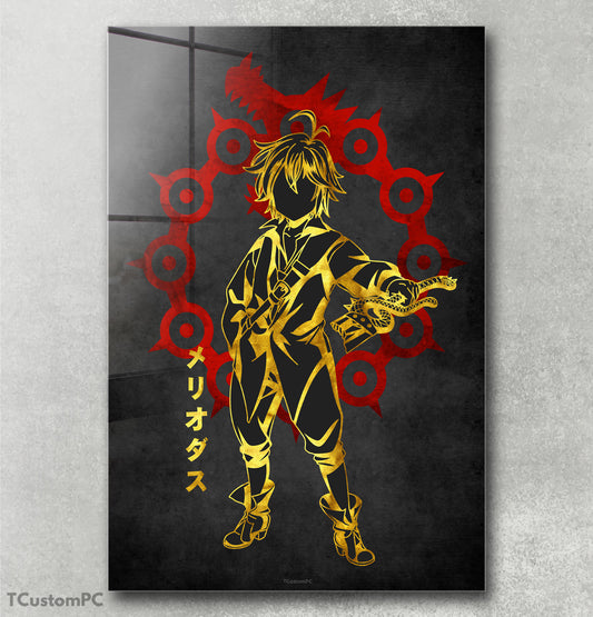 Meliodas 2 Red Golden painting