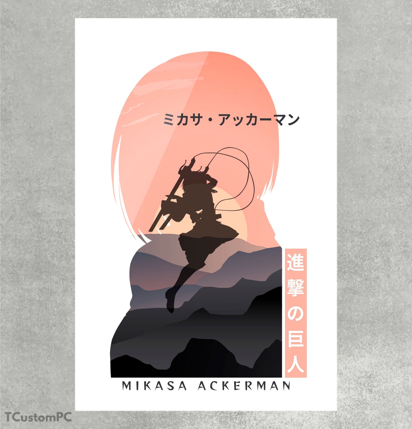 Cuadro Mikasa Ackerman