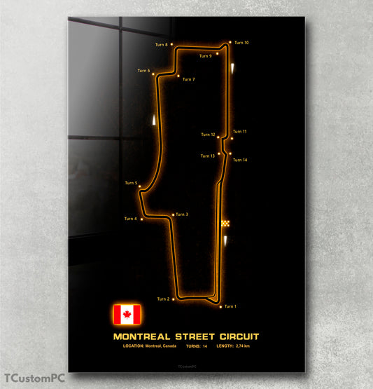 Cuadro Montreal Street Circuit Circuit