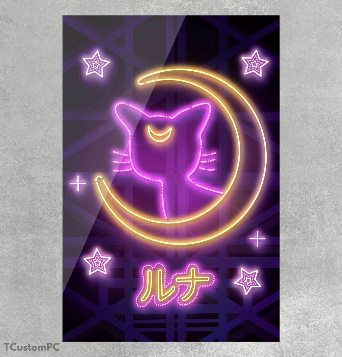 Cuadro Moon cat