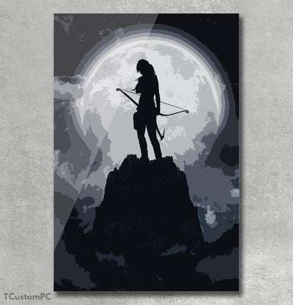 Pintura de Moon Fight 17 Tomb Raider