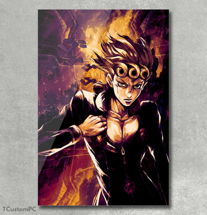 Murder stand painting Giorno Giovanna, Jojo's