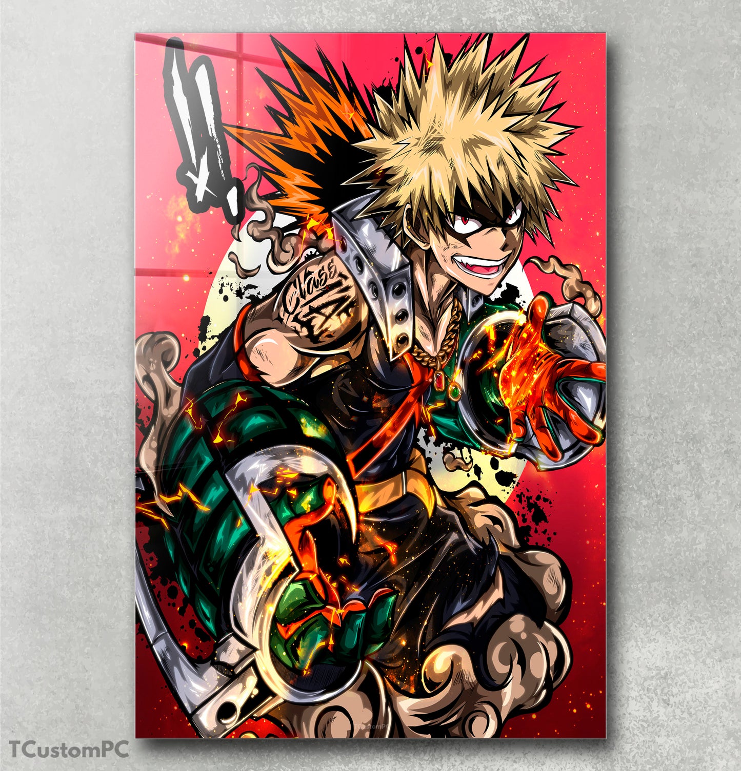 Wall Art My Hero Academy, Bakugou "Explosions"