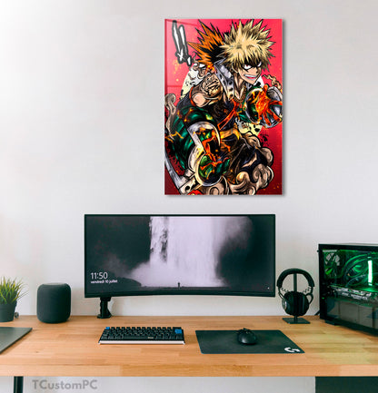 Wall Art My Hero Academy, Bakugou "Explosions"