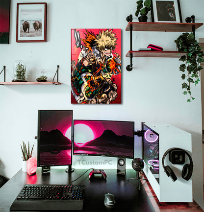 Wall Art My Hero Academy, Bakugou "Explosions"