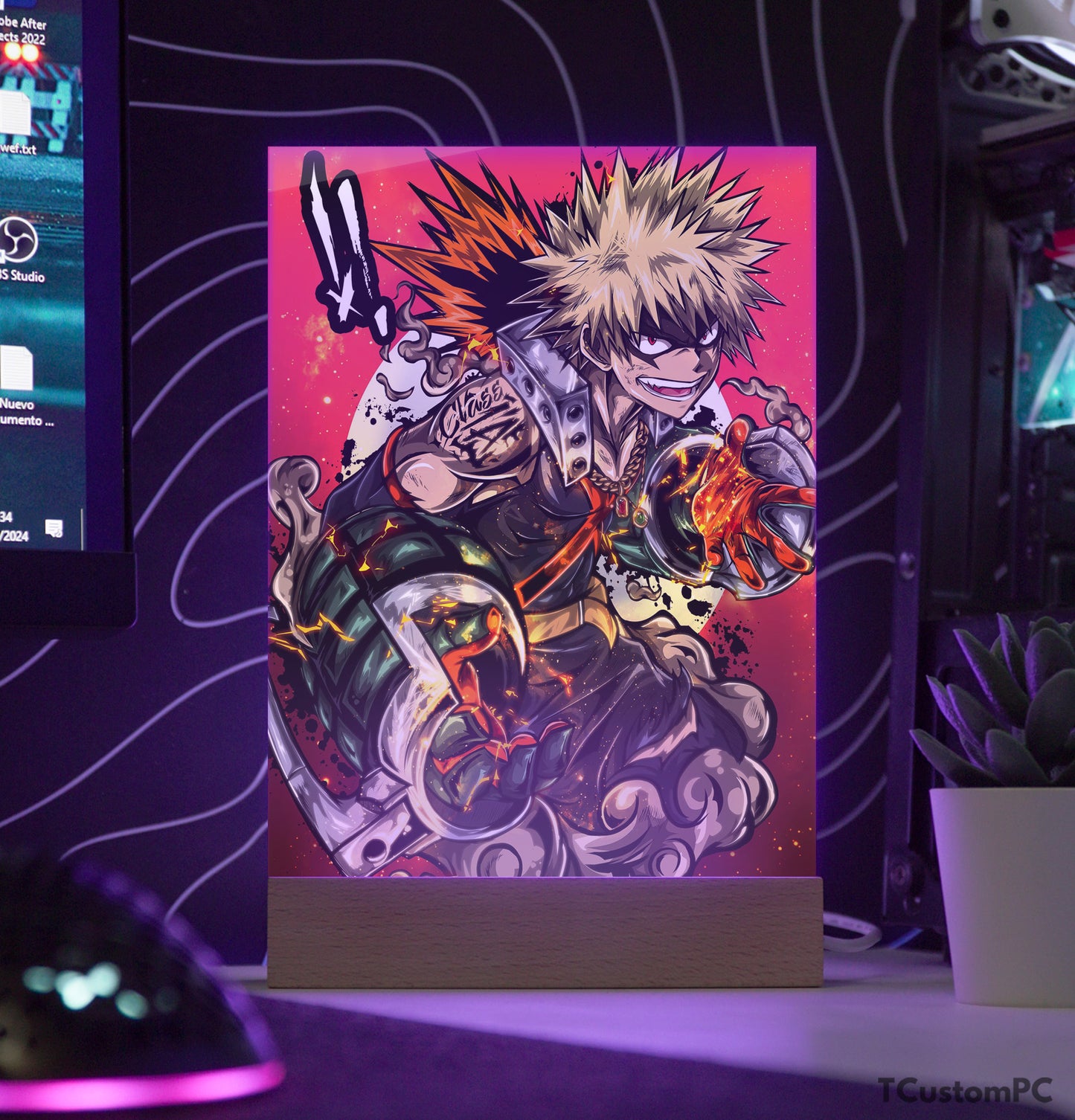 TC-Lamp My Hero Academia, Explosões de Bakugou