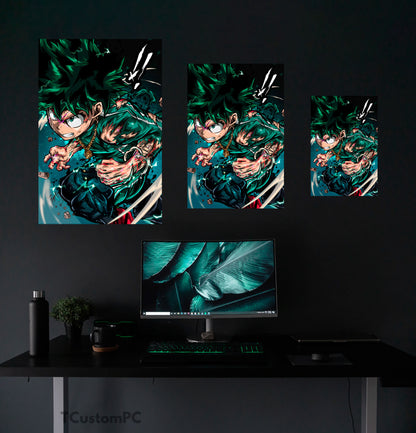 Paintings My Hero Academy, Deku