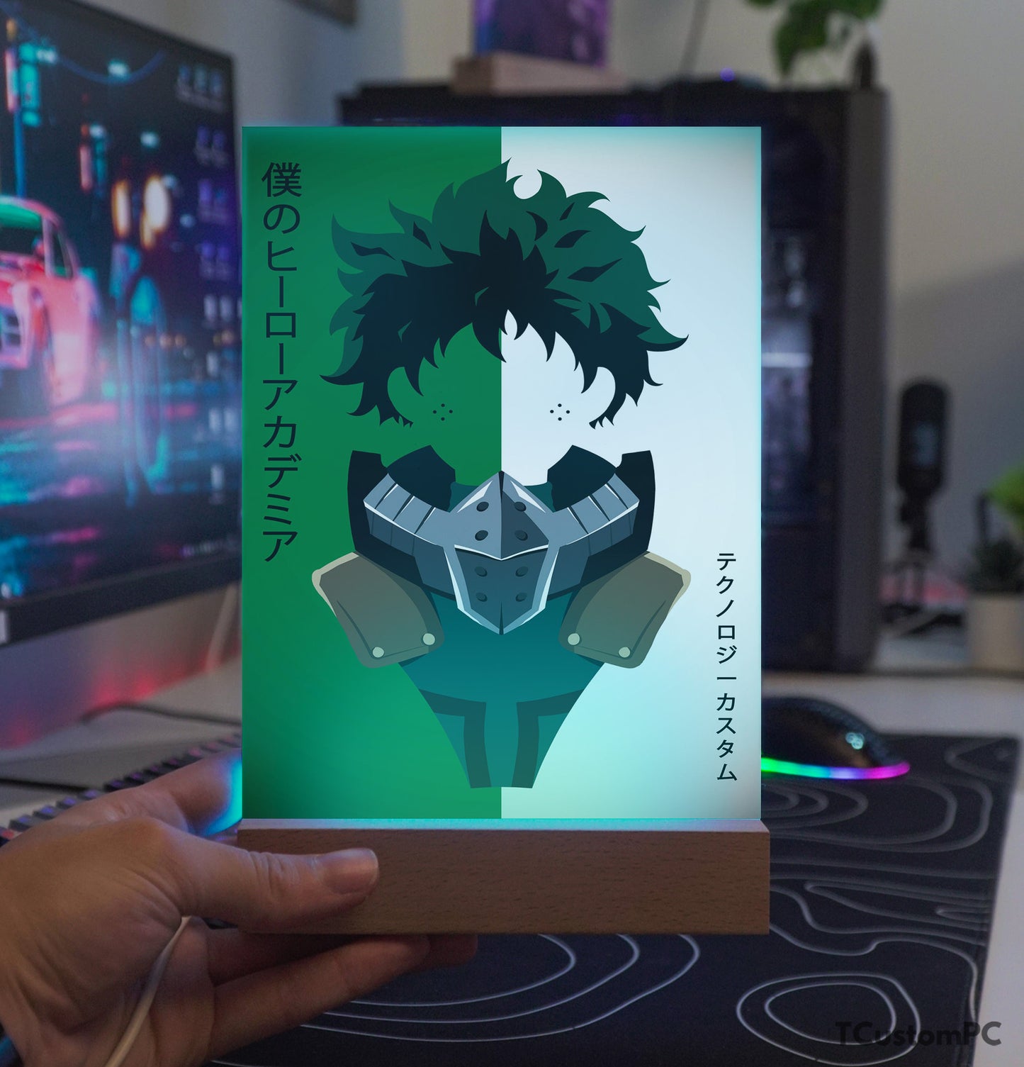 Lâmpada My Hero Academia, vetor Deku