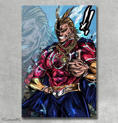 Paintings My Hero Academy, All Might "I'm Here"