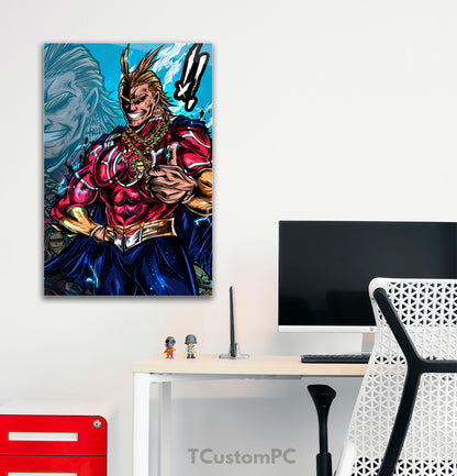 Paintings My Hero Academy, All Might "I'm Here"