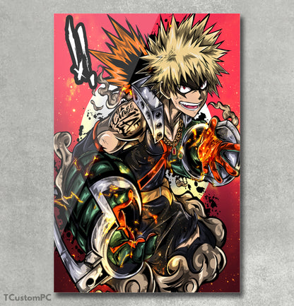 Paintings My Hero Academy, Bakugou "Explosions"